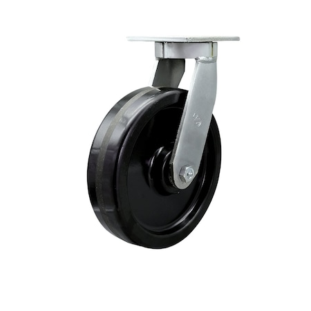 Service Caster 10'' Extra Heavy Duty Phenolic Wheel Swivel Top Plate Caster CRAN-SCC-KP92S1030-PHR